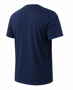 T-shirt en tricot à col rond pour homme, décontracté, manches courtes, respirant, 100% coton, écologique, impression de logo personnalisée, nouveau design - Product Image 2