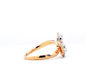 Wholesale Women's 14k Rose <b>Gold</b> Cluster <b>Ring</b> Lab Grown Diamond Brilliant Cut <b>Cocktail</b> Jewelry IGI Certified Luxury 5gm - Product Image 2