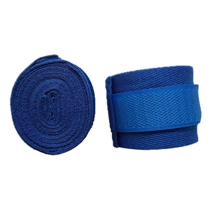 Bandages de poignet auto-adhésifs en coton bleu, 2 pouces de large, pour la boxe, unisexe, protection sportive - Product Image 1