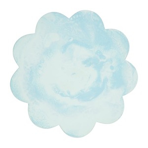 Sous-verre personnalisé en résine d'agate avec fleurs séchées pressées, imperméable et durable, tapis de décoration pour la maison, provenant d'Inde - Product Image 2