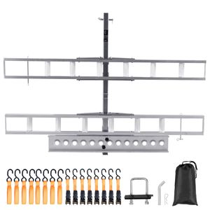 Rampa di Carico in Alluminio da 600 libbre per Moto, Scooter e Dirt Bike, Montaggio su Gancio Traino per 2 Bici, per Rimorchi ATV Efficienti - Product Image 1