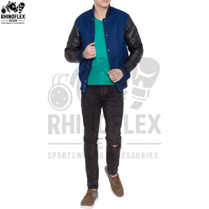 Custom Wholesale Leather Sleeves Chenille Embroidery Baseball <b>Jacket</b> Letterman Leather <b>Varsity</b> <b>Jackets</b> For Men - Product Image 5