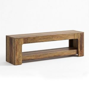 Tavolo Console Lungo in Legno di Pino, Design Rustico Moderno e Lussuoso, Tavolino Laterale per Camera da Letto, Stile Shabby Chic per Casa o Hotel - Product Image 2