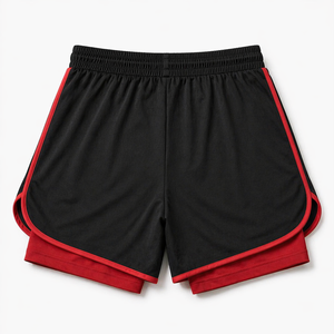Shorts de sport pour hommes à séchage rapide, légers en polyester, pour la course, le basketball et l'entraînement, avec taille élastique - Product Image 2
