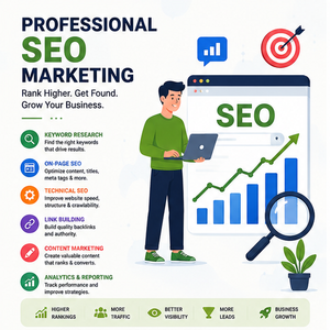 Servicios Profesionales de Marketing SEO para Mejores Posiciones, Tráfico Orgánico y Soluciones para el Crecimiento Empresarial - Product Image 1