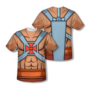 Camisetas Casuales de Cuello Redondo para Hombre, al por Mayor, con Estampado Digital Personalizado en la Parte Delantera, Corte Regular, Transpirables, de Secado Rápido, Poliéster/Algodón - Product Image 2