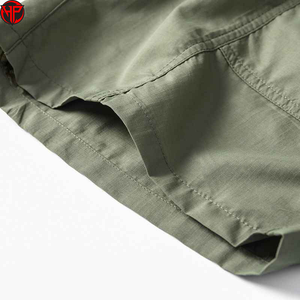 Men's Large Size Summer Sports Cargo Shorts Mid Waist Loose Straight Tube Woven Closure Breathable Solid Fishing Shorts - Product Image 3