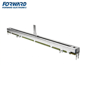 Potentiomètre linéaire à ressort de rappel RFA0S, résistance 5.1-500K, tolérance 20%, film carbone, interrupteur à palier, réglage coulissant, métal - Product Image 1