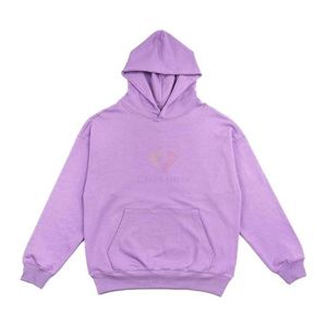 Ensemble survêtement deux pièces en molleton de coton mélangé avec logo personnalisé, comprenant un sweat à capuche oversize et un pantalon de jogging, style streetwear, fabrication OEM - Product Image 2