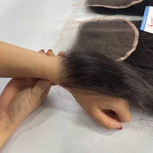 Produit haut de gamme de luxe : Closure et Frontal en dentelle vietnamienne naturelle, aspect naturel, pointes épaisses - Product Image 1