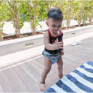 Couche maillot de bain réutilisable/Costume de bain Design flamant rose - Product Image 5