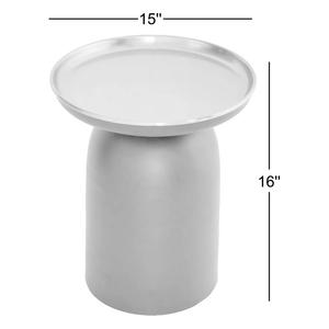 Mesa Auxiliar de Lujo con Bandeja Superior, Base de Pedestal Esculpido, Superficie Elevada y Silueta Contemporánea Audaz para Bares - Product Image 5