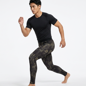 Leggings de Compresión de Camuflaje para Hombre, Cintura Elástica, Spandex y Poliéster - Product Image 2