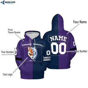 เสื้อฮู้ดออกกำลังกายขายส่ง เสื้อฮู้ดสำหรับฝึกซ้อมในยิม จำหน่ายจำนวนมาก รับผลิตโลโก้ตามสั่ง - Product Image 3