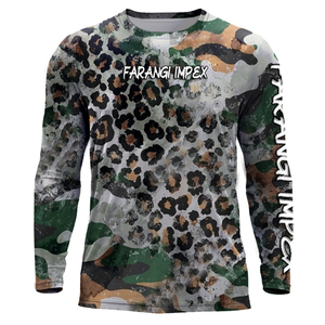 เสื้อตกปลาแบบสั่งทำพิเศษ สีน้ำเงินลายแตก แห้งเร็ว ป้องกันแสงแดด UPF 50 เสื้อผ้าสำหรับการผจญภัยตกปลาแซลมอนคิง ผลิตในแคนาดา - Product Image 2