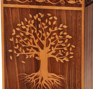 Urnas de Cremación de Madera Natural Ecológicas de Estilo Americano Moderno Hechas a Mano de Súper Calidad - Product Image 6