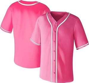 Maillots de baseball pour hommes, chemises à manches courtes, style hip-hop, sport, décontracté, boutonnés, uniformes hip-pop - Product Image 3