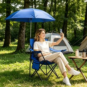 Ombrellone Portatile a 8 Stecche da 42,13 Pollici con Supporti in Lega di Alluminio, Capacità 330 LBS, Ideale per Picnic e Campeggio - Product Image 3