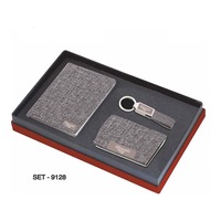 Set de Regalo de Cuero 3 en 1 Más Demandado para Año Nuevo, Bordado Personalizado, Impresión Personalizada, Servicios Corporativos de Marca