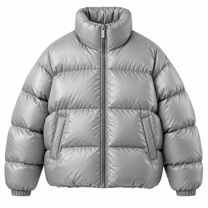 Veste bomber matelassée coupe-vent légère et respirante pour homme, personnalisable, style streetwear, à capuche, pour l'extérieur, chaude - Product Image 1