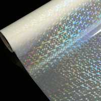 Rouleau de film holographique transparent SHENGSHENG pour l'emballage de luxe et la décoration de cartes haut de gamme