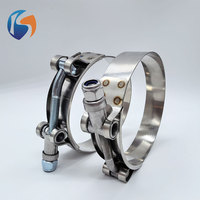 Collier de serrage en acier inoxydable à vis en T pour support de poteau et tuyau de ventilation robuste