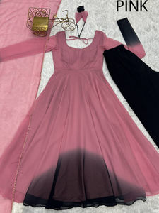 Moderno Anarkali Salwar Kameez, Nueva Colección de Invierno con Mangas Largas, Traje Elegante para Fiestas y Eventos, Listo para Usar - Product Image 4