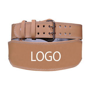 Top Selling High Quality Cow Hide Leather <b>Weight</b> Lifting Belts Fitness Safety Accessories for <b>Training</b> & Cycling Custom Logo Use - Product Image 4