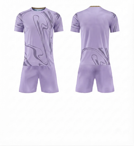 Uniforme de Fútbol Personalizado, Transpirable, de Secado Rápido, Malla Ecológica, Antibacteriano, 100% Poliéster, Cuello Redondo, Estampado por Transferencia de Calor, Manga Corta - Product Image 1