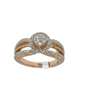 Elegante Anillo de Diamantes Cultivados en Laboratorio en Oro Rosa para Mujer, Diseño Elegante, Certificado IGI, Joyería de Diamantes Sintéticos al por Mayor - Product Image 4
