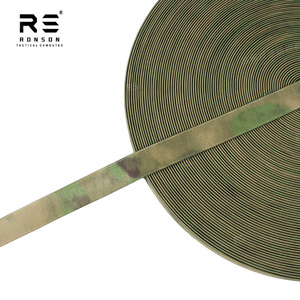 Sangles élastiques extensibles en polyester A-TACS-FG bandes élastiques imprimées camouflage boisé pour sac tactique et sac à dos - Product Image 3