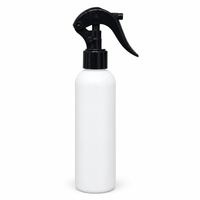 Bouteille pulvérisateur à gâchette en HDPE de 200 ml pour produits de nettoyage ménager |   Conteneur en plastique rechargeable pour applications liquides de soins à domicile