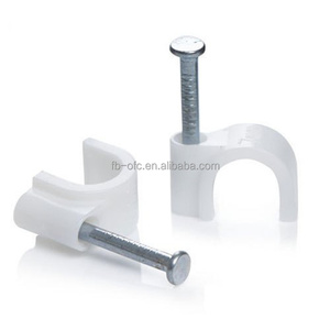 Accesorios de cableado eléctrico de acero y plástico de alta calidad, Clips para cables de pared, grapas para cables, clavos comunes, muestras gratis - Product Image 3