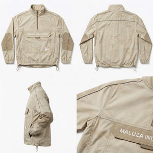 Veste d'hiver imperméable à capuche pour homme, style streetwear, logo personnalisé, coupe-vent de haute qualité pour l'extérieur, vente en gros - Product Image 6