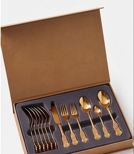 Elegant Vintage <b>Dessert</b> Spoon And <b>Fork</b> Set With Ornate Metal Handles High Mirror Polish Flatware For Dining And Coffee - Product Image 6