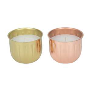 Élégants porte-bougies votifs dorés et cuivrés résistants à la chaleur pour la décoration de la maison - Product Image 3