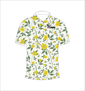 เสื้อโปโลพิมพ์ลายดอกเลมอนสำหรับผู้ชาย แขนสั้น สวมใส่สบายๆ ในฤดูร้อน เหมาะสำหรับเล่นกอล์ฟ เสื้อเชิ้ตคอปกแฟชั่นน้ำหนักเบา - Product Image 3