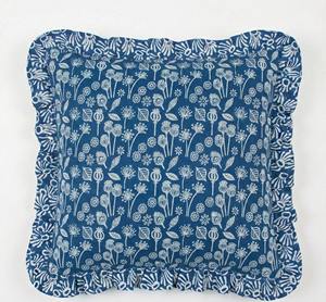 Block Print Boho <b>Cushion</b> Cover with Frill Handmade Cotton Bed Throw Pillows, bohemian pillow <b>cushion</b> covers vintage home decor - Product Image 4