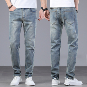Jeans de Hombre de Cintura Alta, Estilo Recto, Diseño Urbano con Estampado Único, Tipo Cintura Media, Precio Económico, Nueva Llegada 2026 - Product Image 4