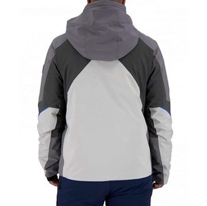 Custom OEM Men Latest Fashion Navy Blue and White <b>Ski</b> Jacket Long Sleeves Multiple Pockets Warm Jacket - Product Image 4