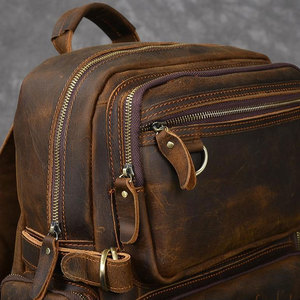 Mochila de Cuero Multifuncional Hecha de Cuero Genuino, Fabricada Profesionalmente, Totalmente Impermeable - Product Image 5