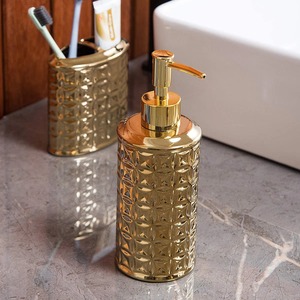 Juego de Baño Moderno de Metal con Acabado Dorado, Ideal para Encimeras de Baño, Baños de Invitados, Oficinas y Decoración de Spa, de la India - Product Image 2