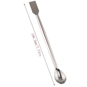 Espátula de Laboratorio de Acero Inoxidable, Cuchara de Muestreo Micro con Diseño de Doble Extremo en Ángulo Recto para Mezclar, Transferir y Medir - Product Image 2