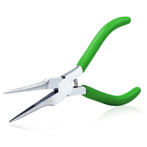Professional Stainless Steel Jewelry Pliers Tapered Baguette Cut Green Handle For DIY <b>Wire</b> Wrapping Beading Tools - Product Image 1