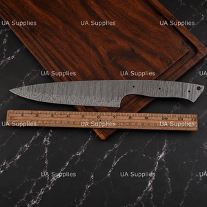 Cuchillo de Cocina de Acero de Damasco Hecho a Mano, Directo de Fábrica, con Hoja Completa y Punta Caída, para Chef, OEM, Grado DIY, Suministros UA - Product Image 2