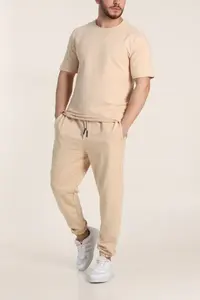 ชุดวอร์มแฟชั่นสำหรับผู้ใหญ่ ชุดกีฬาผู้ชาย 2 ชิ้น เสื้อแจ็คเก็ตมีฮู้ดและกางเกง - Product Image 6