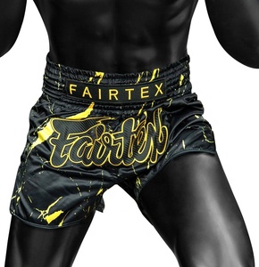 Shorts de Muay Thai imprimés par sublimation de style moderne Fairtex pour le kickboxing, vêtements d'arts martiaux MMA de haute qualité fabriqués sur mesure - Product Image 3