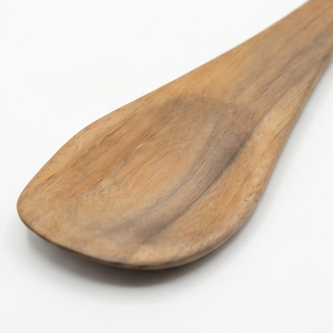 Personalización OEM/ODM, Logotipo Grabado con Láser en el Mango, Espátula de Madera, Material de Madera de Teca, Certificado FSC - Product Image 3