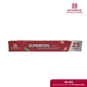 เจียมาตา JM425 อลูมิเนียมฟอยล์ 25 SF พรีเมี่ยม คิทเช่นโรล 7.6ม. x 30.4ซม. สำหรับเก็บอาหาร อบ ทอด และจัดเลี้ยง - Product Image 2