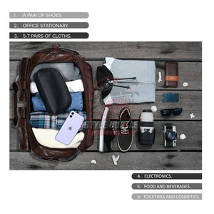 Bolsas de Viaje de Cuero Profesionales de Nuevo Diseño 2026, Bolsas de Viaje de Cuero Ligeras y Cómodas - Product Image 4